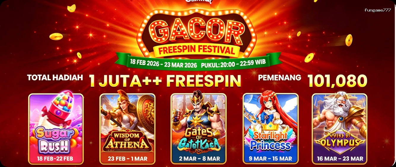 Login fungame777 Sekarang Bonus Melimpah